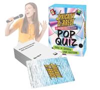 90s & 2000s Lyrics Pop Quiz Card Game - 150 Music Trivia Cards for Nostalgic Gu ess Challenges, Interactive Party Entertainment for Friends and Family Game Nights