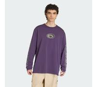 Adidas Originals 90s Alternative Sport Archive Graphic Long Sleeve T-shirt Purple L Man