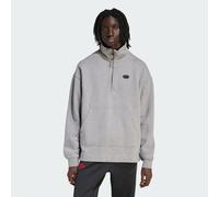 Adidas Originals 90s Alternative Sport Graphic Fleece Half Zip Sweatshirt Grey S Men