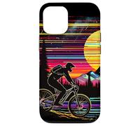 90s Bicyclist Mountain Bike Trials Case for iPhone 12/12 Pro