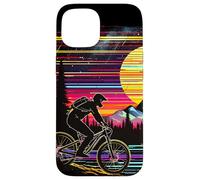 90s Bicyclist Mountain Bike Trials Case for iPhone 15