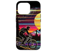 90s Bicyclist Mountain Bike Trials Case for iPhone 16 Pro