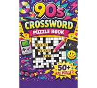 90s Crossword Puzzle Book: Crossword Puzzles for Millennials, Retro, Nostalgic Oldies, & More | Easy to Read Print | 6x9 Inches, 110 Pages | 50+ Puzzles...Gift for Vacations, Holidays, & Relaxation