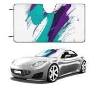 90's Cup Design Car Windshield Sun Shade Keep Car Interior Cool 55"x30" Folding Front Window Sun Shade, Heat Shield for SUV, Truck, Blocks UV