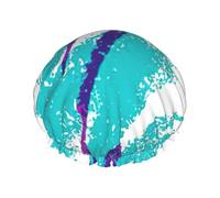 90's Cup Design Print Lightweight Shower Cap for Women and Men Reusable hat Soft hat and Bath Hair Cap