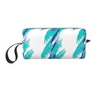 90's Cup Design Print Travel Storage Case Portable Cosmetic Pouch Zippered Organizer Bag for Orderly Arrangement