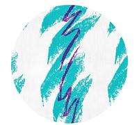 90's Cup Design Printed Round Rug Soft Flannel Non-Slip Circular Mat Washable Rugs for Living Sofa Bedroom Bathroom Carpet - 24in