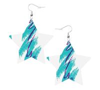 90's Cup Design Statement Earrings for Women, Star Drop Earrings, Elegant Dangle Jewelry for Formal Gatherings