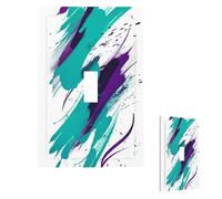 90'S Cup Design Wall Plate Cover Modern Decorative 1 Gang Light Switch Cover Unbreakable Receptacle Outlet Covers For Living Room Bedroom Home Decor Single Toggle