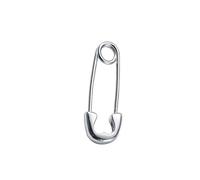 90s Encouraged Dirt Security Pin Student Earrings Outsider Rock Silver Mixture Jewelry for Women Traditional Addons Traditional Security Pin Earrings for Emotional Fashion