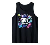 90s Forever, Retro Back to The 1990's Nostalgia Throwback Tank Top
