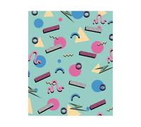 90's Funky Pattern Men's T-Shirt - White - S - White