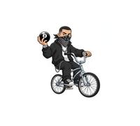 90's Hip Hop Urban Bike Lined Notebook: Old School Street Style Journaling