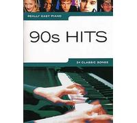 90s Hits: Really Easy Piano | Sheet Music Book | Easy Level for Beginners and Students | Popular Songs Arranged for Solo Piano with Lyrics and Chords | Fun Practice Collection for Home Learning