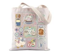 90s Inspired Granny Tote Bag Thrifted Goose Gift Patchwork Love Ducks Gift