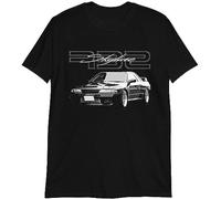 90s JDM Legend Car R32 Skyline Japanese Tuning Short-Sleeve Unisex T-Shirt Black (Small)