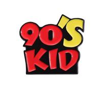 90s Kid Enamel Pin Badge Retro Nostalgia Design Colourful Metal Lapel Pin For Jackets Bags Hats Clothing Accessories And Pin Boards Gift 3cm x 2.5cm