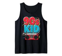 90s Kid Retro Boombox Cassette Millennial Throwback Tank Top