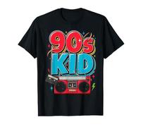 90s Kid Retro Boombox Cassette Millennial Throwback Value Graphic T-Shirt