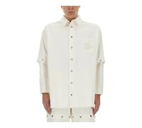 90s Logo Overshirt - male - Off White - Casual Shirts - White - S - Shirts S