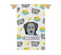 90s Movie Inspired Kitchen Towel Mrs. D Fans Lover Gift Comedy Show Dish Towel Housewarming Gift (llloooo mj 2)