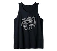 90s Music Retro Cassette Tape Pencil Vintage Nostalgia 80s Tank Top