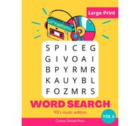 90's Music Word Search: Puzzle Book for Adults, Teens and Seniors
