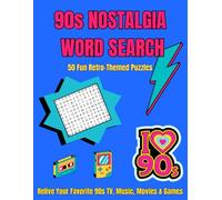 90s Nostalgia Word Search: 50 Fun Retro-Themed Puzzles