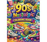 90s Nostalgic Coloring Book: Bold & Easy
