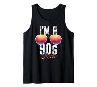 90s Party Outfit I'm a 90s Kid Retro Colors Sunglasses Tank Top
