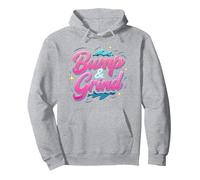 90s R&B Bump & Grind Retro Nostalgia Music Lovers Gift Pullover Hoodie, Adult Unisex, Heather Grey, XXL