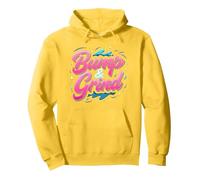 90s R&B Bump & Grind Retro Nostalgia Music Lovers Gift Pullover Hoodie, Adult Unisex, Lemon, L