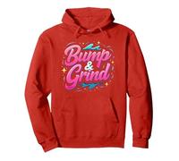 90s R&B Bump & Grind Retro Nostalgia Music Lovers Gift Pullover Hoodie, Adult Unisex, Red, XXL