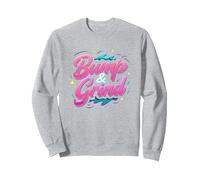 90s R&B Bump & Grind Retro Nostalgia Music Lovers Gift Sweatshirt, Adult Unisex, Heather Grey, XXL
