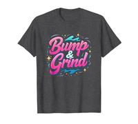 90s R&B Bump & Grind Retro Nostalgia Music Lovers Gift T-Shirt, Men, Dark Heather Grey, XXL