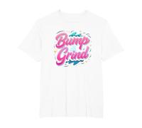 90s R&B Bump & Grind Retro Nostalgia Music Lovers Gift T-Shirt, Men's Big and Tall, White, 6X Tall