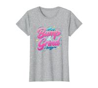 90s R&B Bump & Grind Retro Nostalgia Music Lovers Gift T-Shirt, Women, Heather Grey, XXL