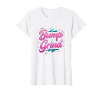 90s R&B Bump & Grind Retro Nostalgia Music Lovers Gift T-Shirt, Women, White, XS