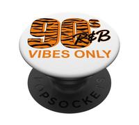 90s R&B Vibes Only Nineties RnB Music Animal Print PopSockets Adhesive PopGrip