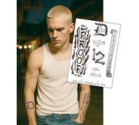 90s Rap Icon Temporary Tattoo Sheet - 1x A4 Pack of Realistic Forearm & Script Fancy Dress Cosplay Tattoos