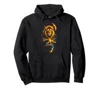 90's Retro Animal Mystical Lion Pullover Hoodie