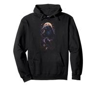 90's Retro Animal Mystical Raven Pullover Hoodie