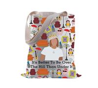 90s Sitcom Shopping Bag Better to Be Over The Hill Than Under It Tote Bag for Fans, Be Over the Hill