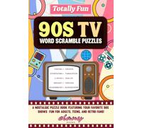 90s TV Word Scramble for adults & teens: A Nostalgic Puzzle Book Packed with 90s Sitcoms, Cartoons, and Classic Series Challenges