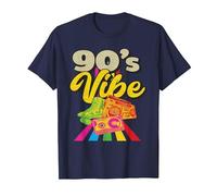 90's Vibe Retro 1990s 90s Party Costume 90's T-Shirt, Men, Navy Blue, 6X-Large