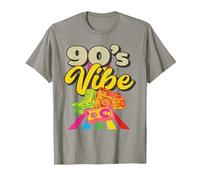 90's Vibe Retro 1990s 90s Party Costume 90's T-Shirt, Men, Slate Grey, Large