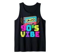 90's Vibe Retro Style Cassette Tape 1990s Nostalgic Vibes Tank Top