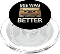 90s WAS BETTER Nostalgia Mix Tape Demo Cassette Music Retro PopSockets PopGrip for MagSafe