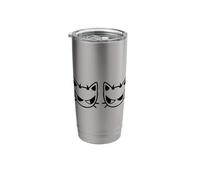 90s Y2K Angry Evil Devil Cat Tomcat Kitten Twins Stainless Steel Insulated Tumbler