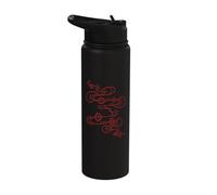 90s Y2K Crazy Funny Weird Eyes Stainless Steel Insulated Water Bottle